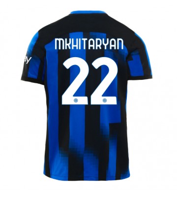 Inter Milan Henrikh Mkhitaryan #22 Hjemmedrakt 2023-24 Kortermet